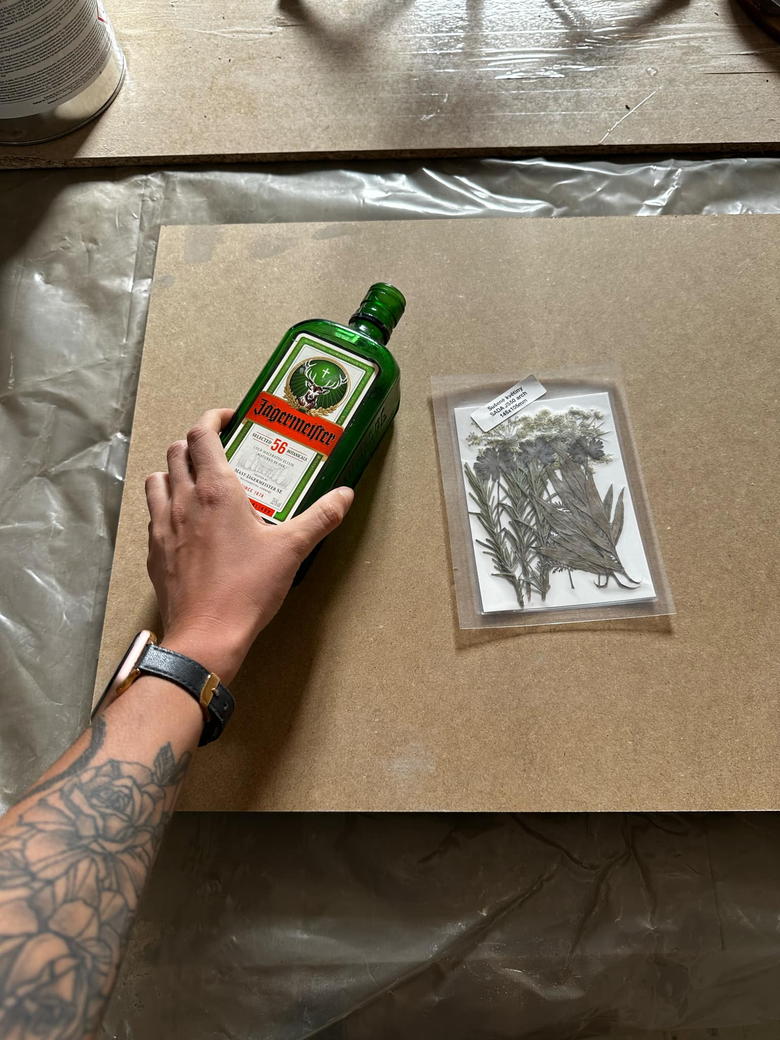 z výroby - epoxidový obraz Jaggermeister